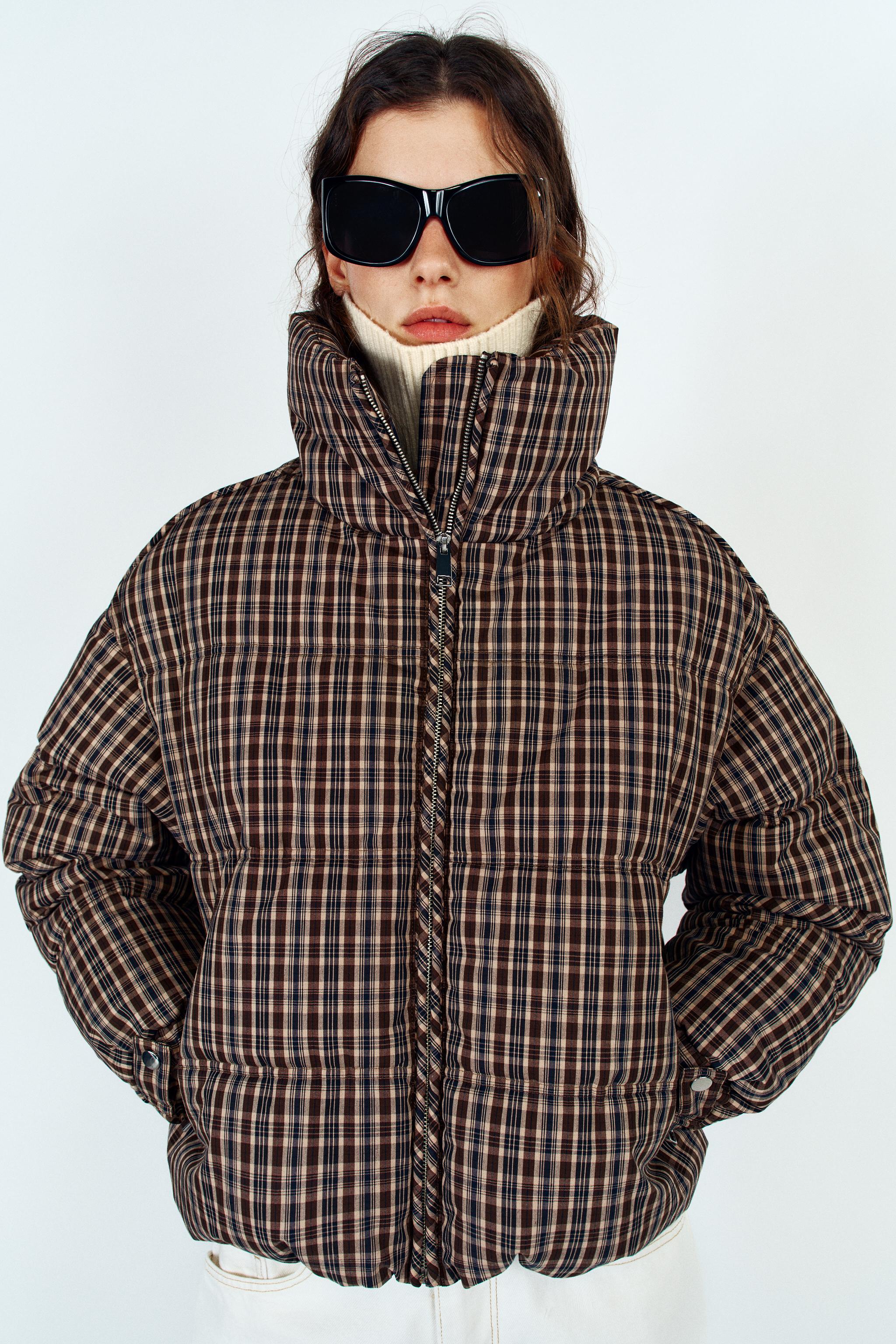 QUILTED CHECK ANORAK