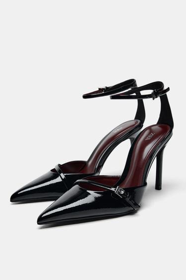 HEELED SHOES WITH STRAP - Black by Zara