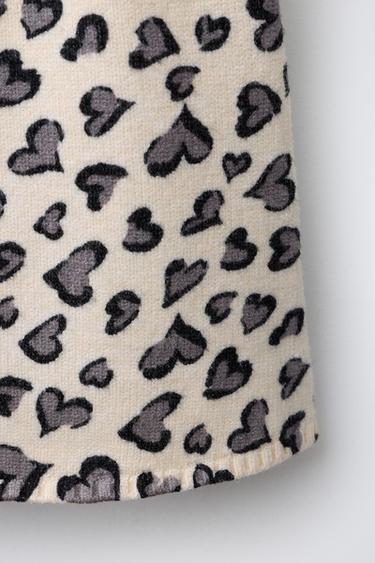 HEART KNIT SKIRT - Ecru / Marl by Zara - Image 3