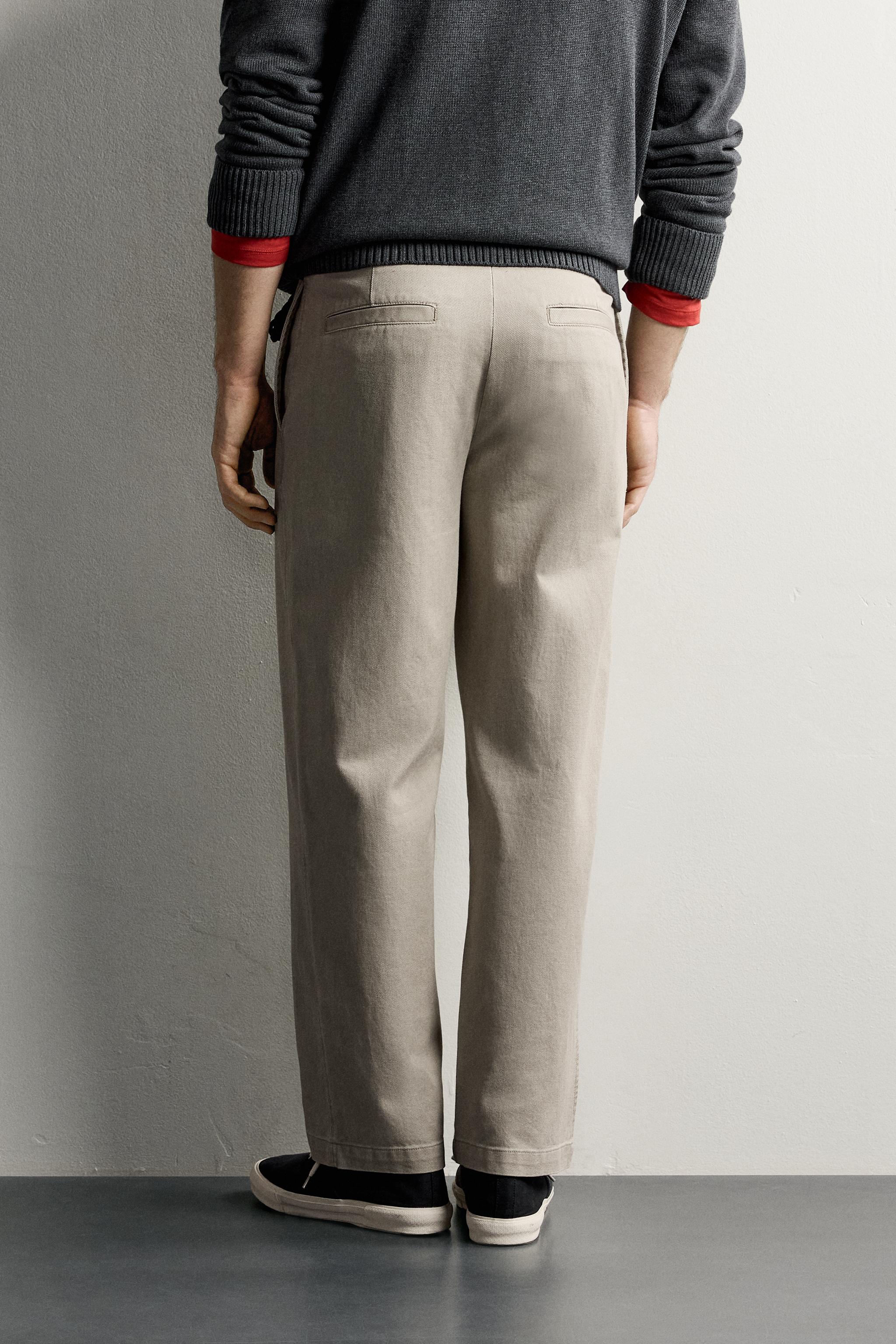 STRAIGHT-FIT CHINO PANTS