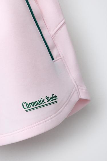 CONTRAST PIPING BERMUDA SHORTS WITH MODAL - Pastel pink by Zara - Image 3