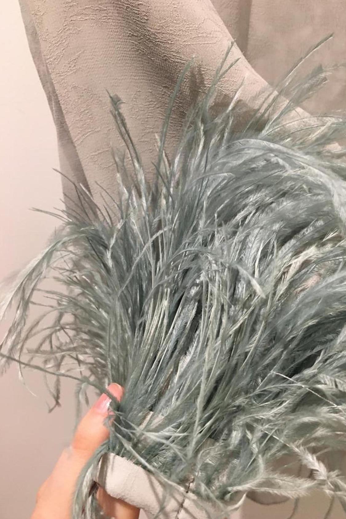 BLOUSE WITH JACQUARD FEATHERS - Image 4