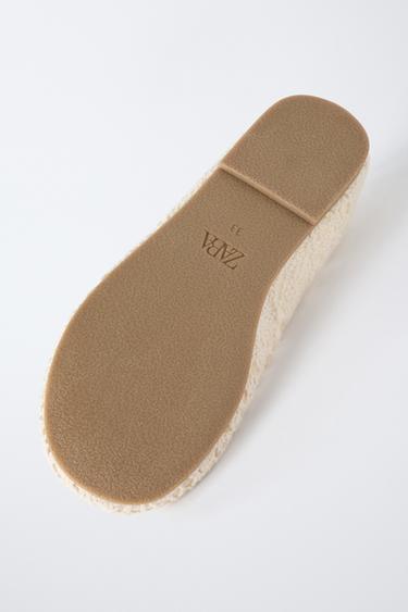 CROCHET BALLET FLATS - White by Zara - Image 6
