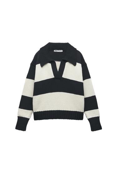 KNIT POLO SWEATER