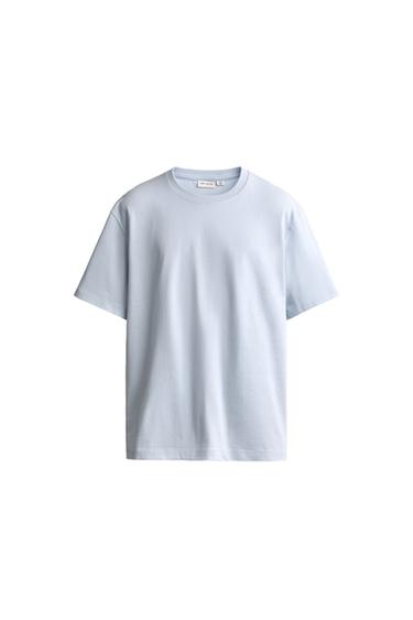 CAMISETA HEAVYWEIGHT MANGA CORTA - Celeste claro de Zara