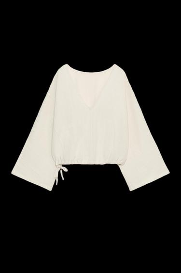 CAPE SHIRT - Beige by Zara