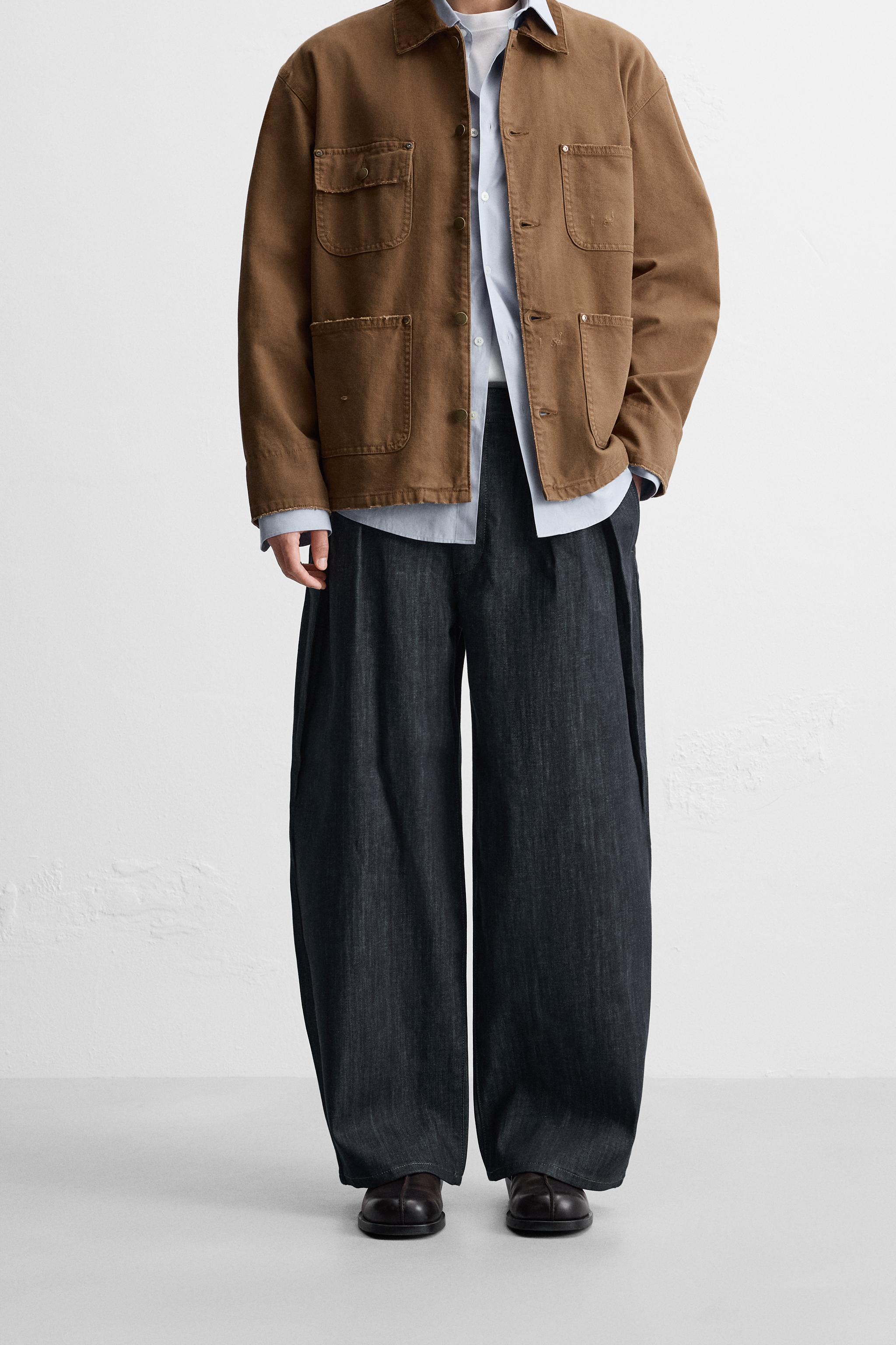 メンズジーンズ ワイドレッグ | ZARA 日本