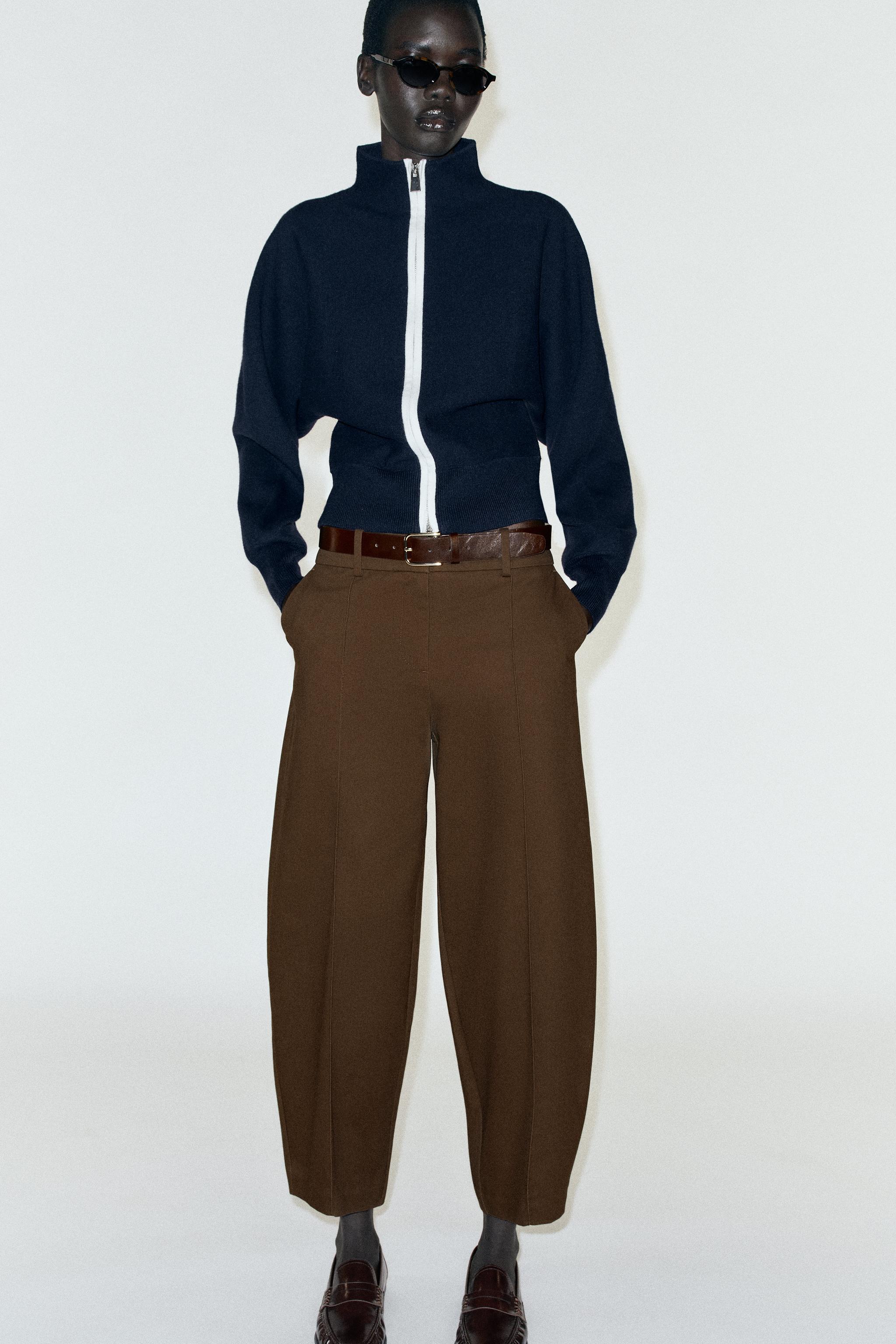 BELTED BALLOON PANTS