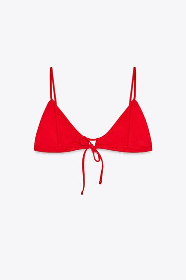 HAUT DE BIKINI CHARMS - Rouge de Zara - Image 6