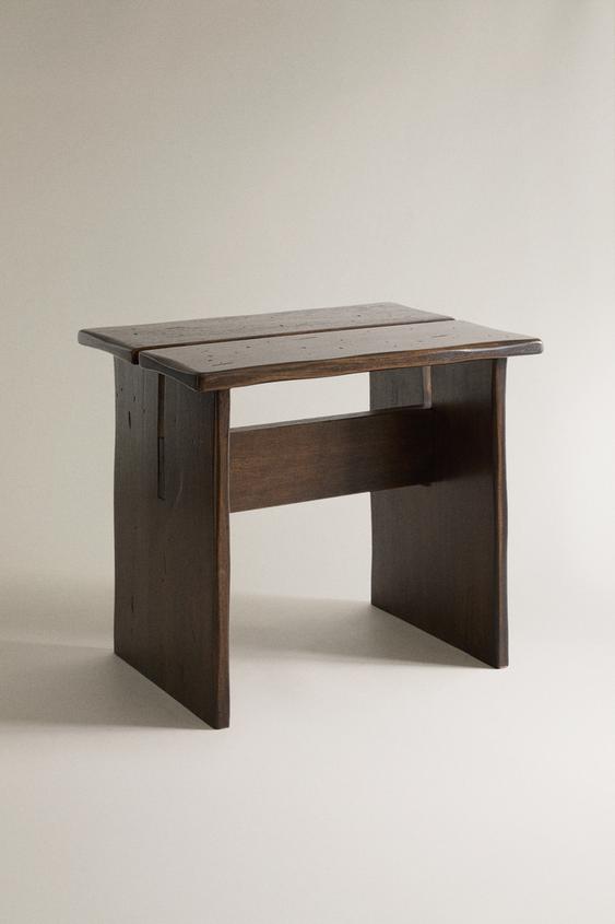 MESA LATERAL DE MADEIRA DE MANGA - Marrom da Zara - Imagem 0