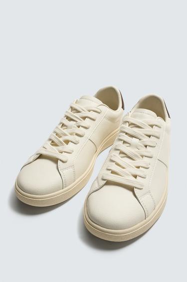 TRAINERS WITH HEEL DETAIL - White by Zara - Image 4
