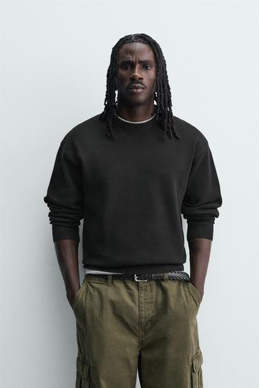 SOFT RELAXED FIT JUMPER - Black by Zara
