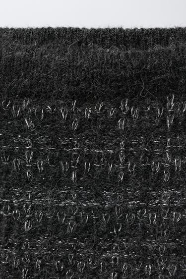 SHINY KNIT SKIRT - Anthracite Grey by Zara - Image 2