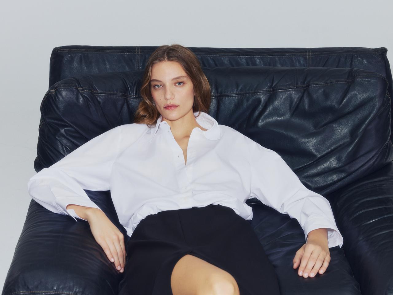ZW COLLECTION POPLIN SHIRT — White