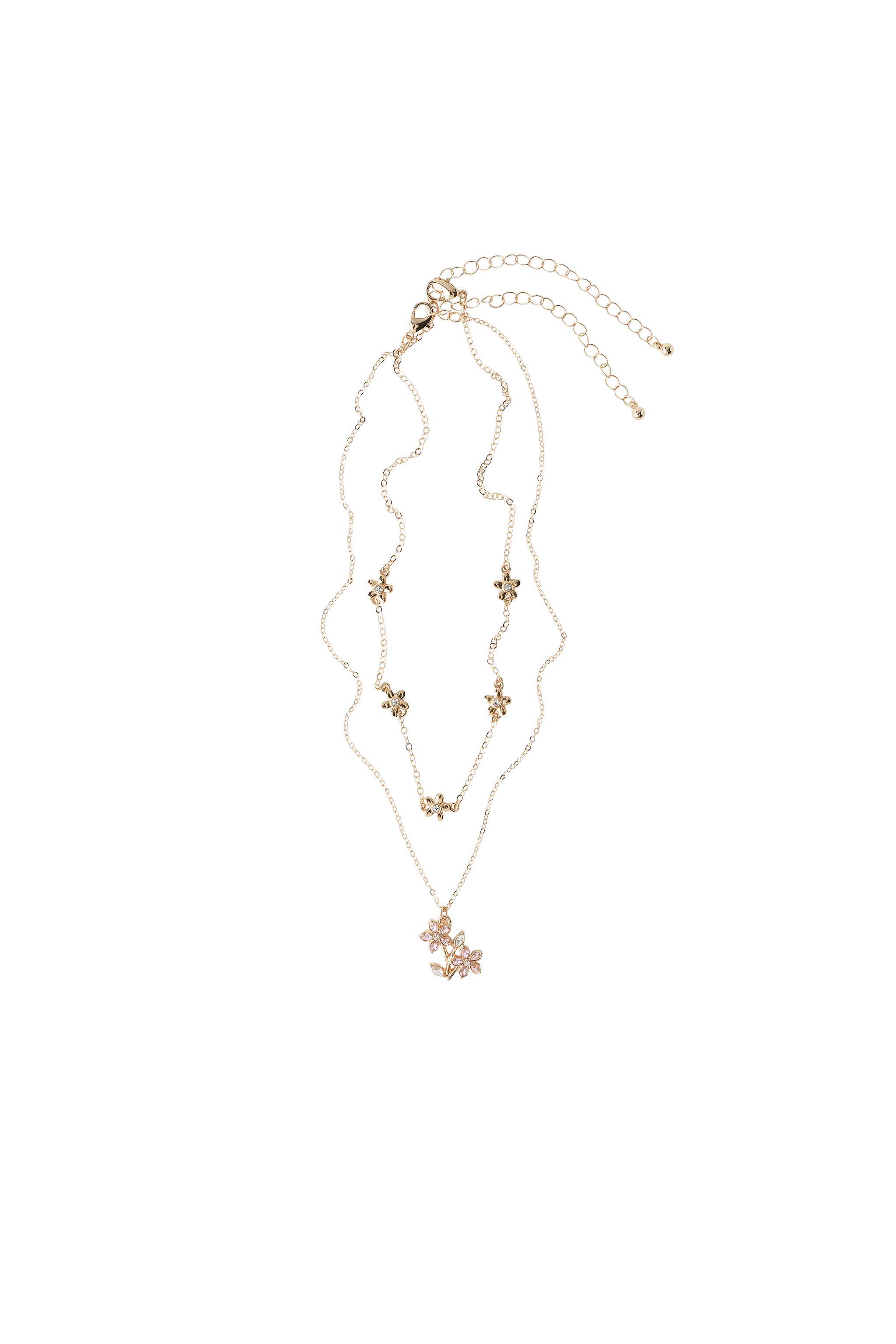 - 2点セット フラワーネックレス デコレーションアクセサリー ZARA ゴールド 日本 / Japan ZARA | 置物