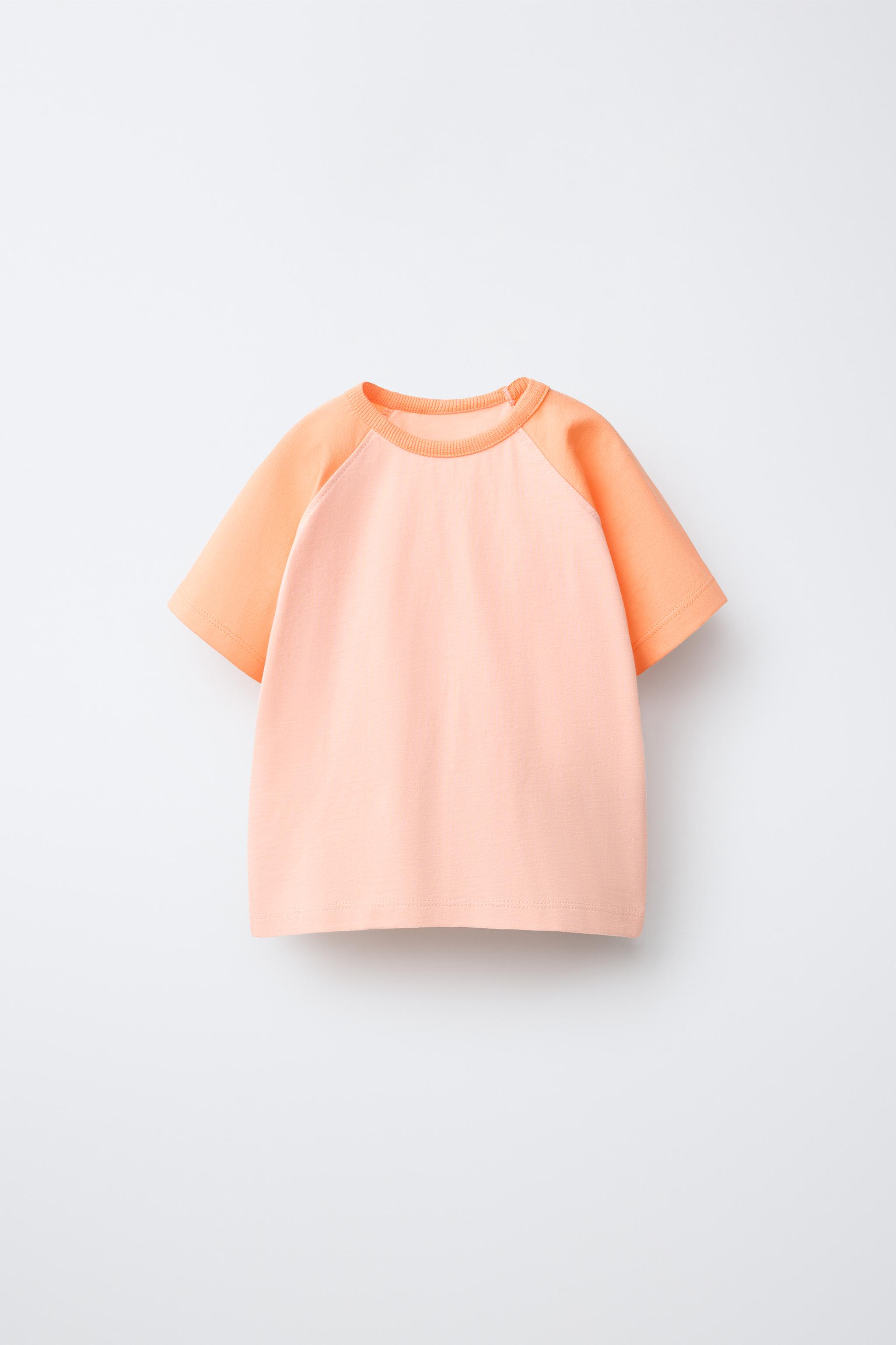 PLAIN RAGLAN SLEEVE T-SHIRT — Yellow