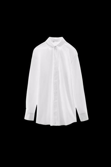 COTTON SHIRT - White by Zara - Image 0