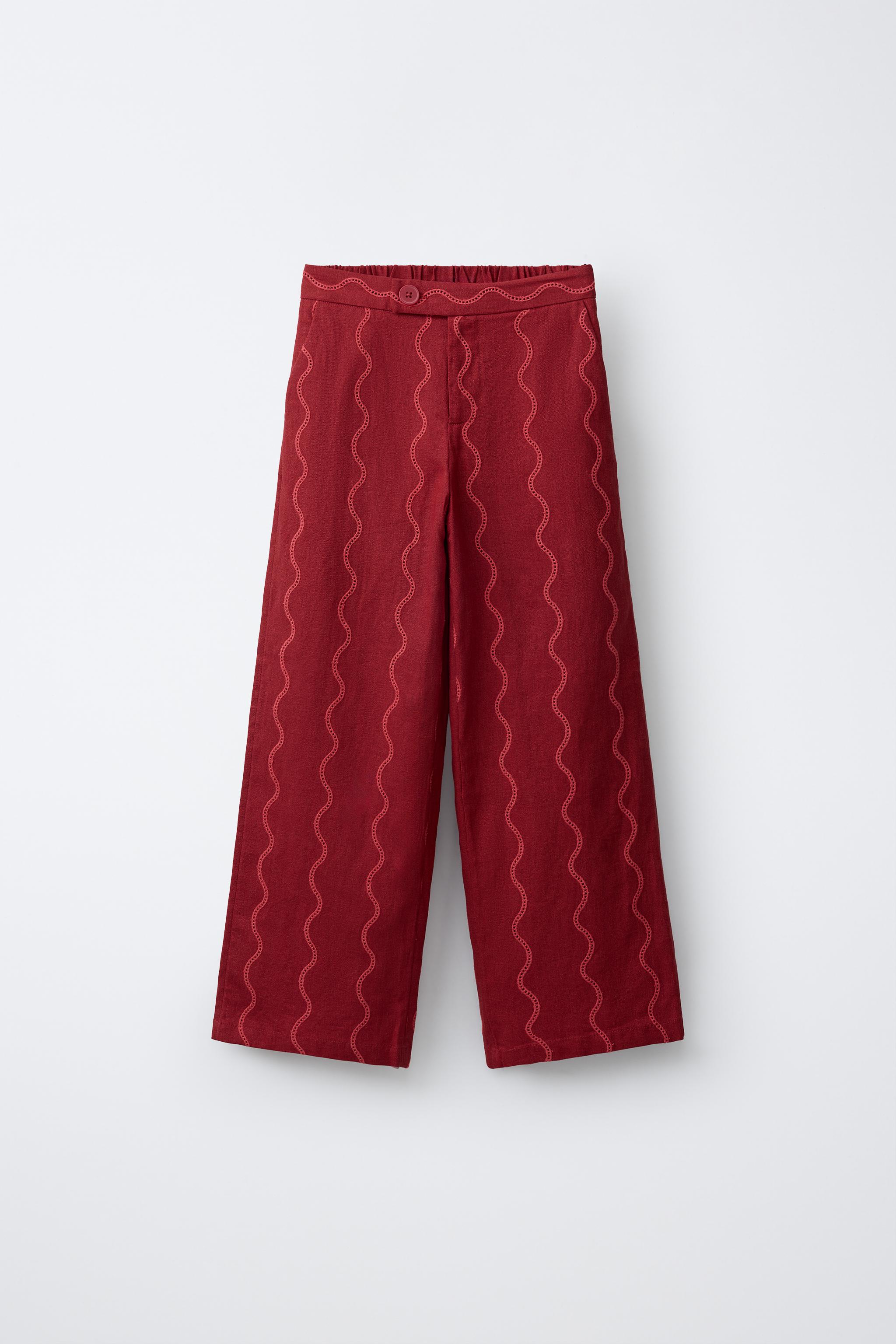 PANTALON WIDE LEG ONDES AVEC LIN