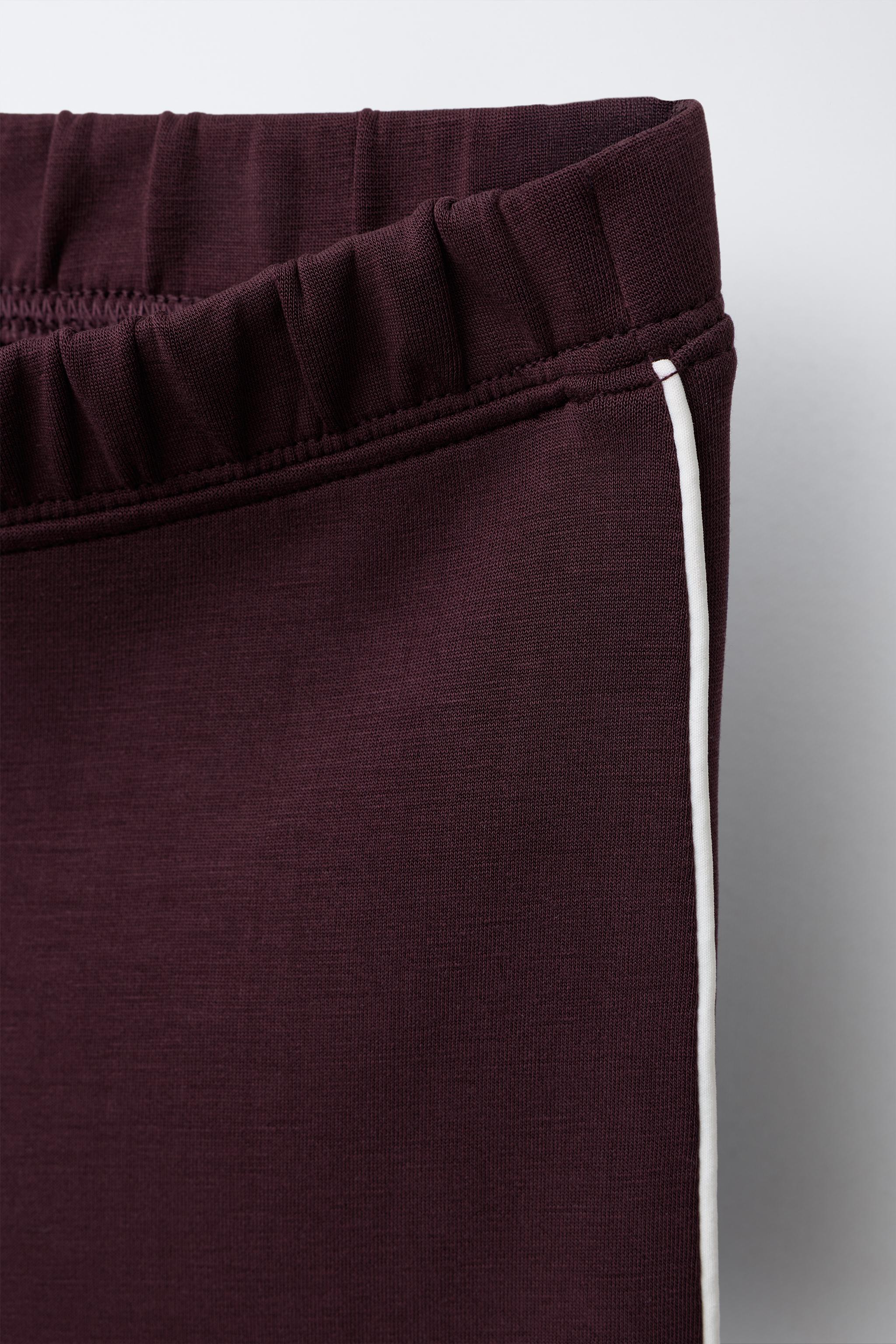 PANTALON FLARE AVEC MODAL LISERÉS CONTRASTE