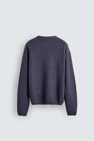 PULL STRUCTURÉ BOUCLÉ - Violet poudré de Zara - Image 7