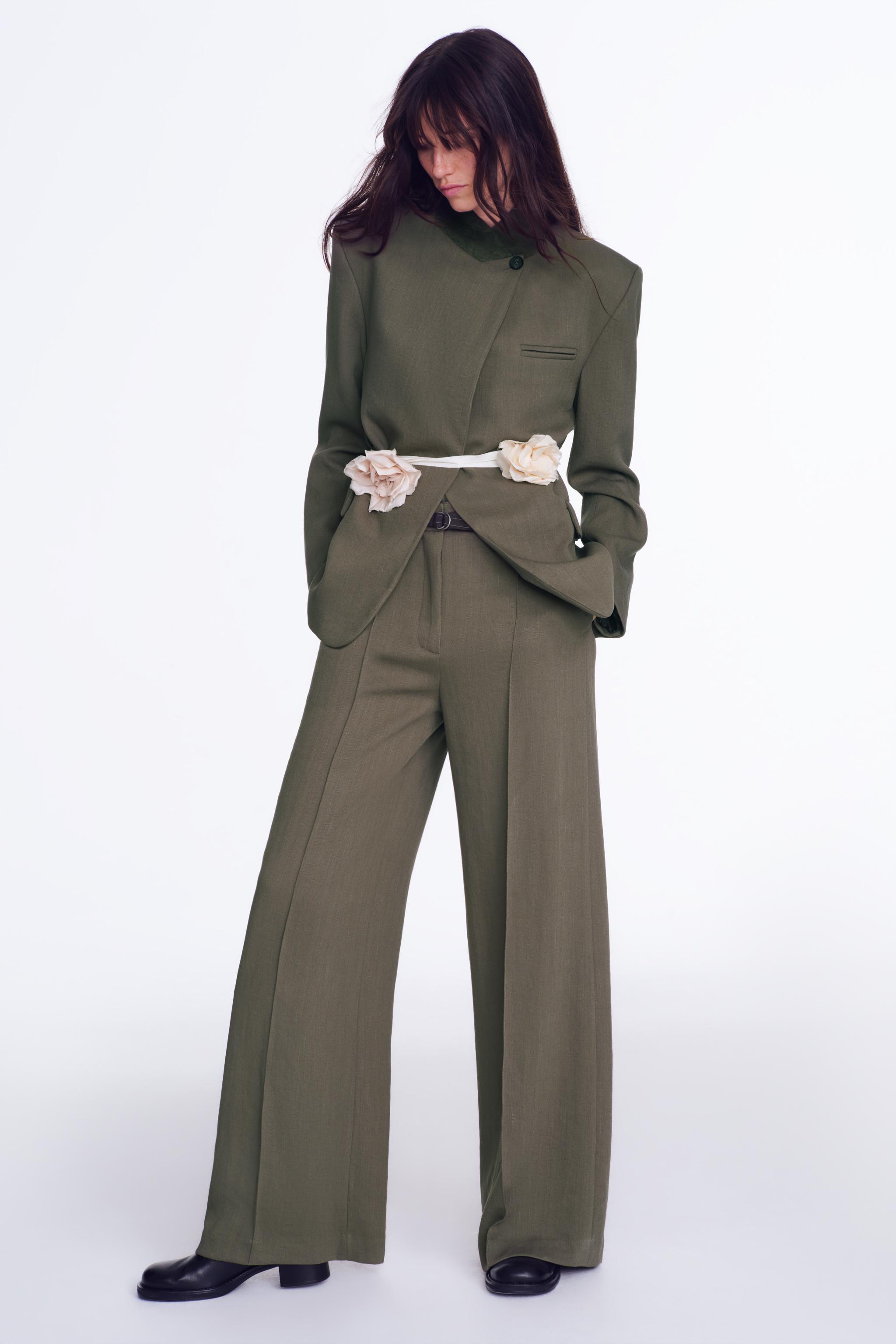 ZW COLLECTION CONTRAST COLLAR BLAZER