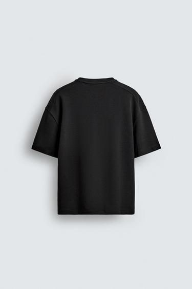 RELAXED FIT INTERLOCK SWEATSHIRT - Black by Zara