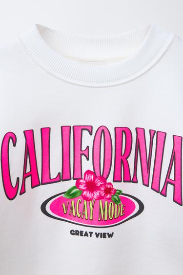 SLOGAN SWEATSHIRT - Oyster-white by Zara - Image 2