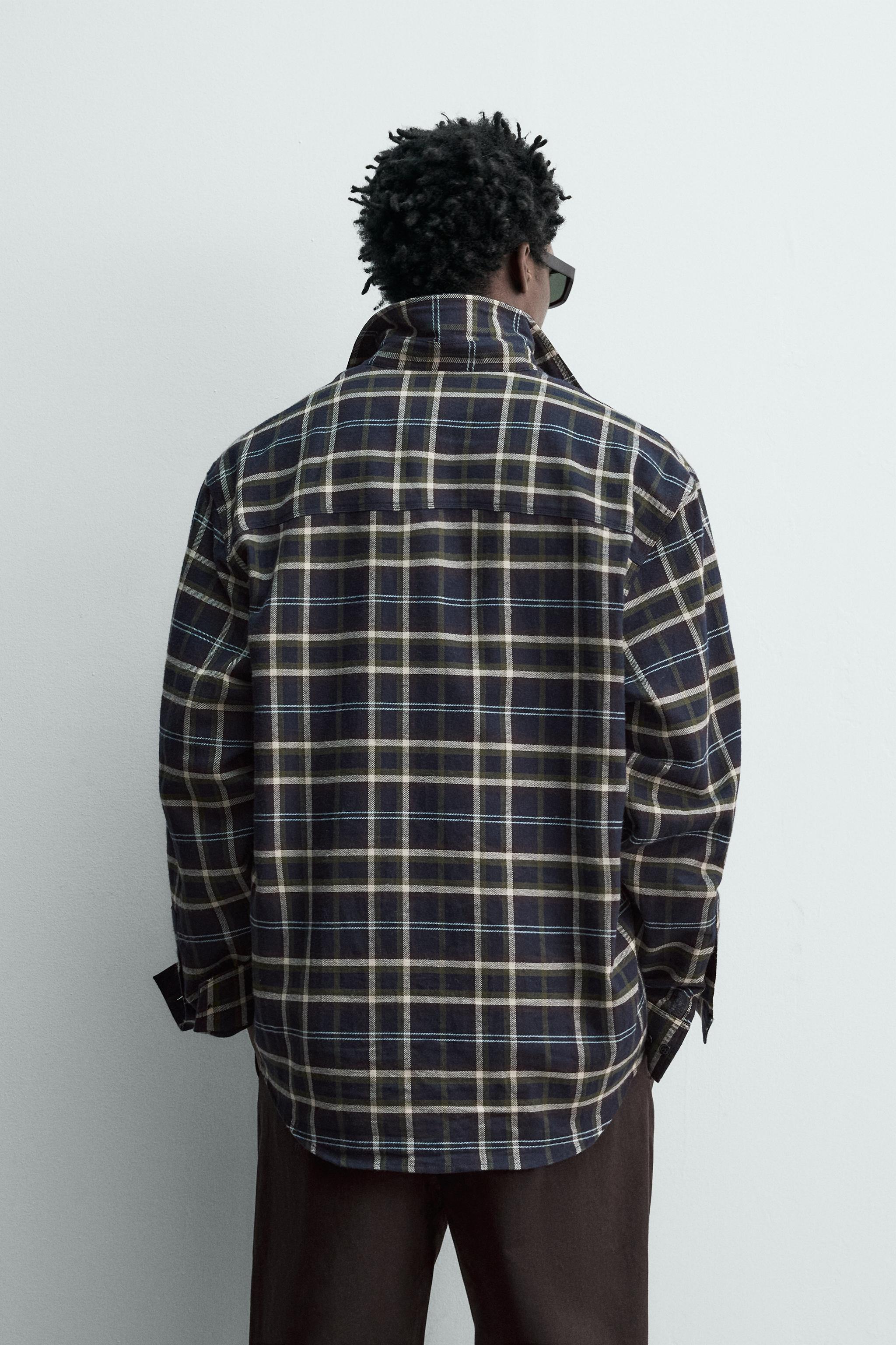 CHEMISE À CARREAUX EN FLANELLE