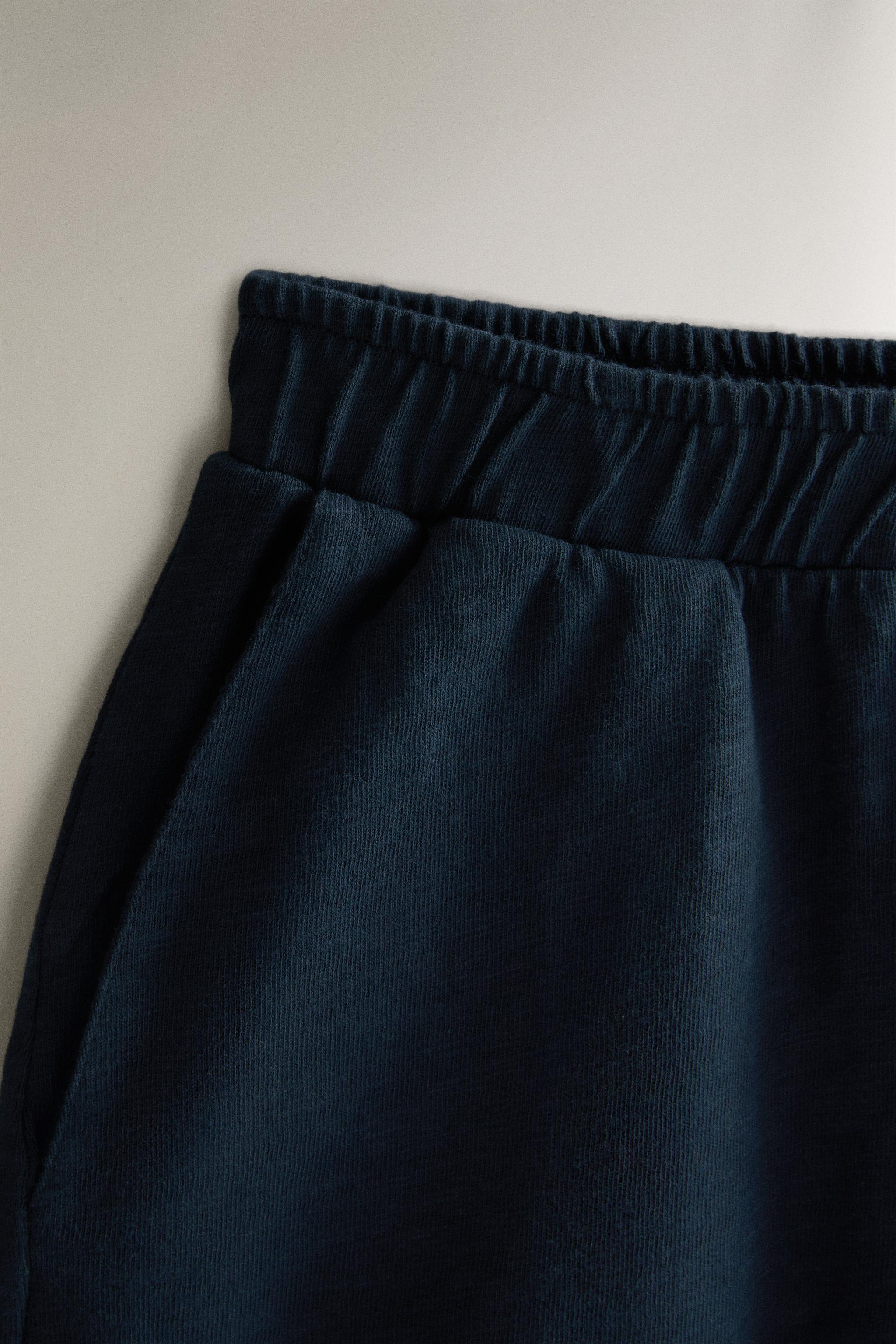 COTTON SHORTS — Blue