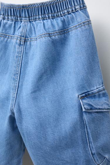 SHORT EN JEAN STYLE MILITAIRE - Bleu moyen de Zara - Image 3