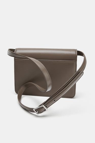 BOLSO BANDOLERA DETALLE METÁLICO - Gris de Zara