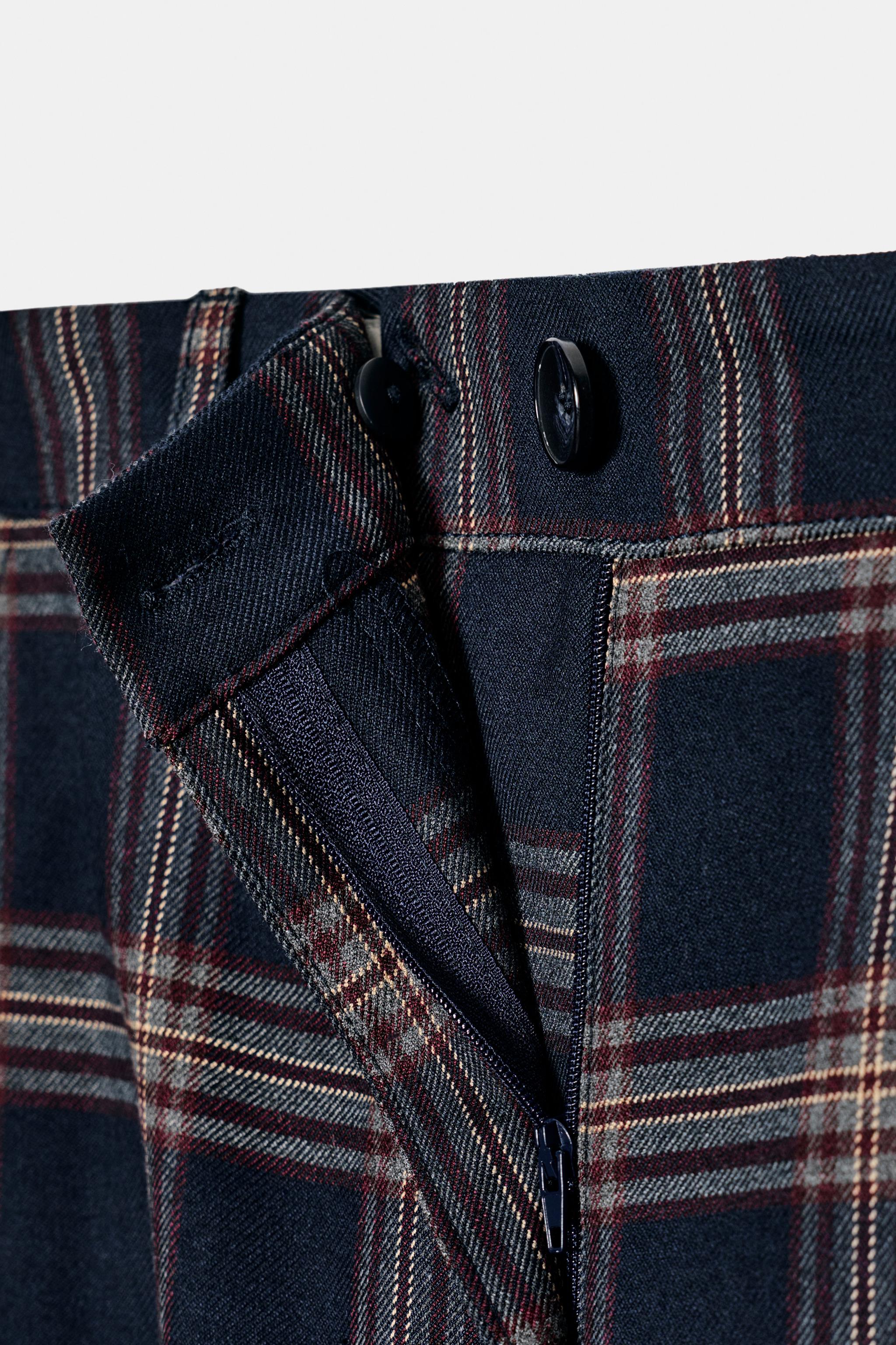 CHECK CARGO BALLOON PANTS