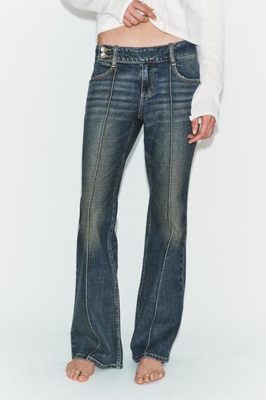 TRF LOW-RISE BOOTCUT JEANS - Blue by Zara - Image 1