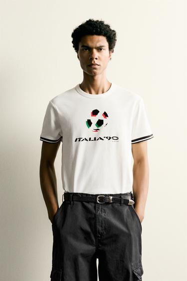 ITALY 90 FIFA WORLD CUP™ FIFA CLASSICS CONTRAST T-SHIRT - White by Zara