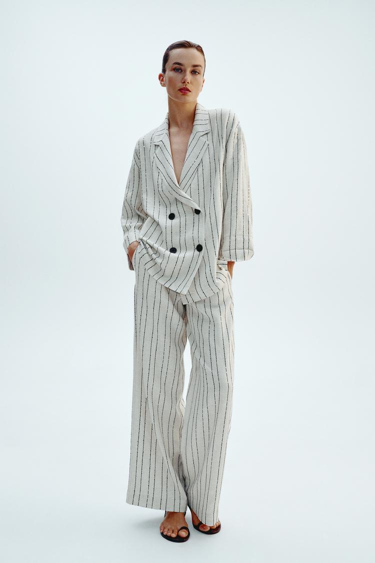 SEQUIN STRIPE PANTS