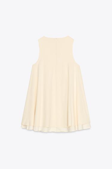 VOLUMINOUS SHORT DRESS - Butter by Zara - Image 5