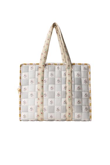 Zara QUILTED MATERNITY BAG - Multi-color
