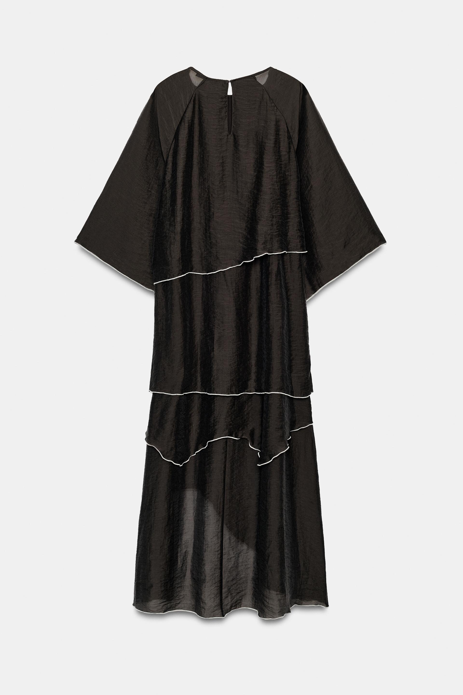 RUFFLED MIDI DRESS thumbnail 10