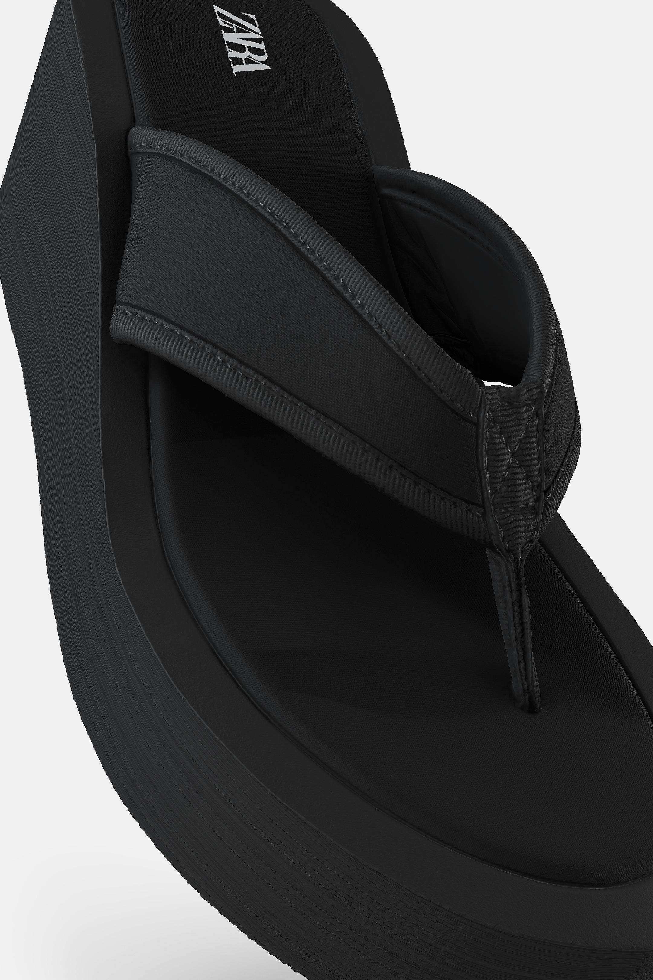 PLATFORM SANDALS - Black by Zara