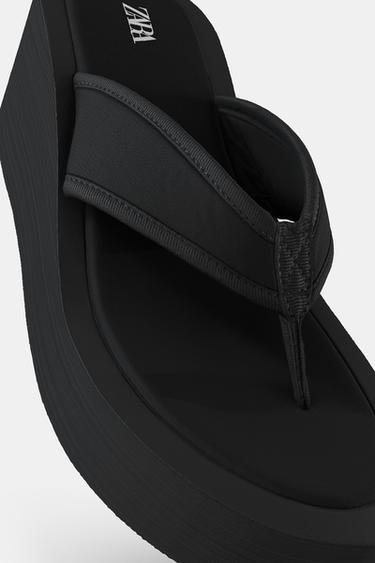 PLATFORM SANDALS - Black by Zara - Image 0