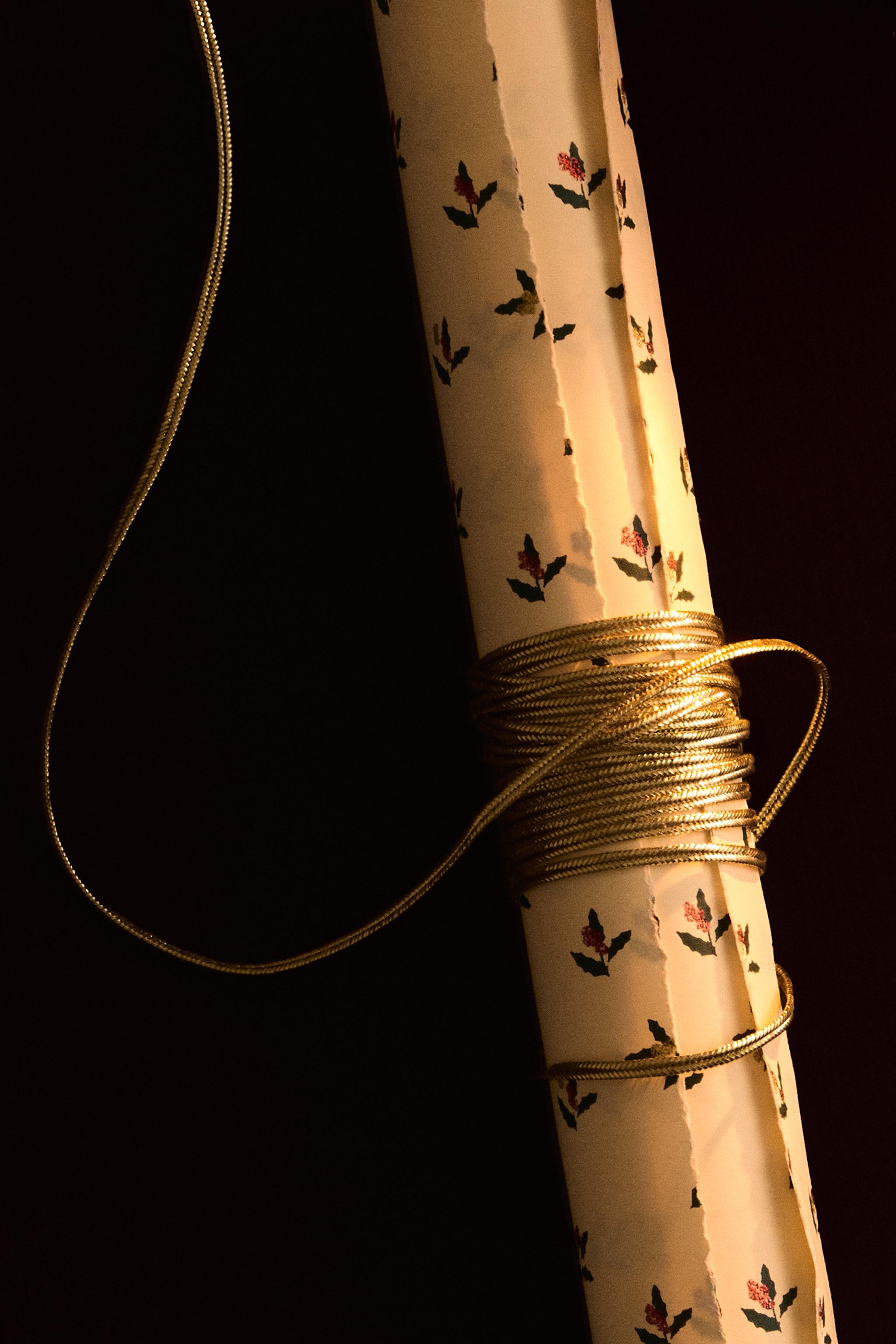 GLITTER CHRISTMAS GIFT RIBBON