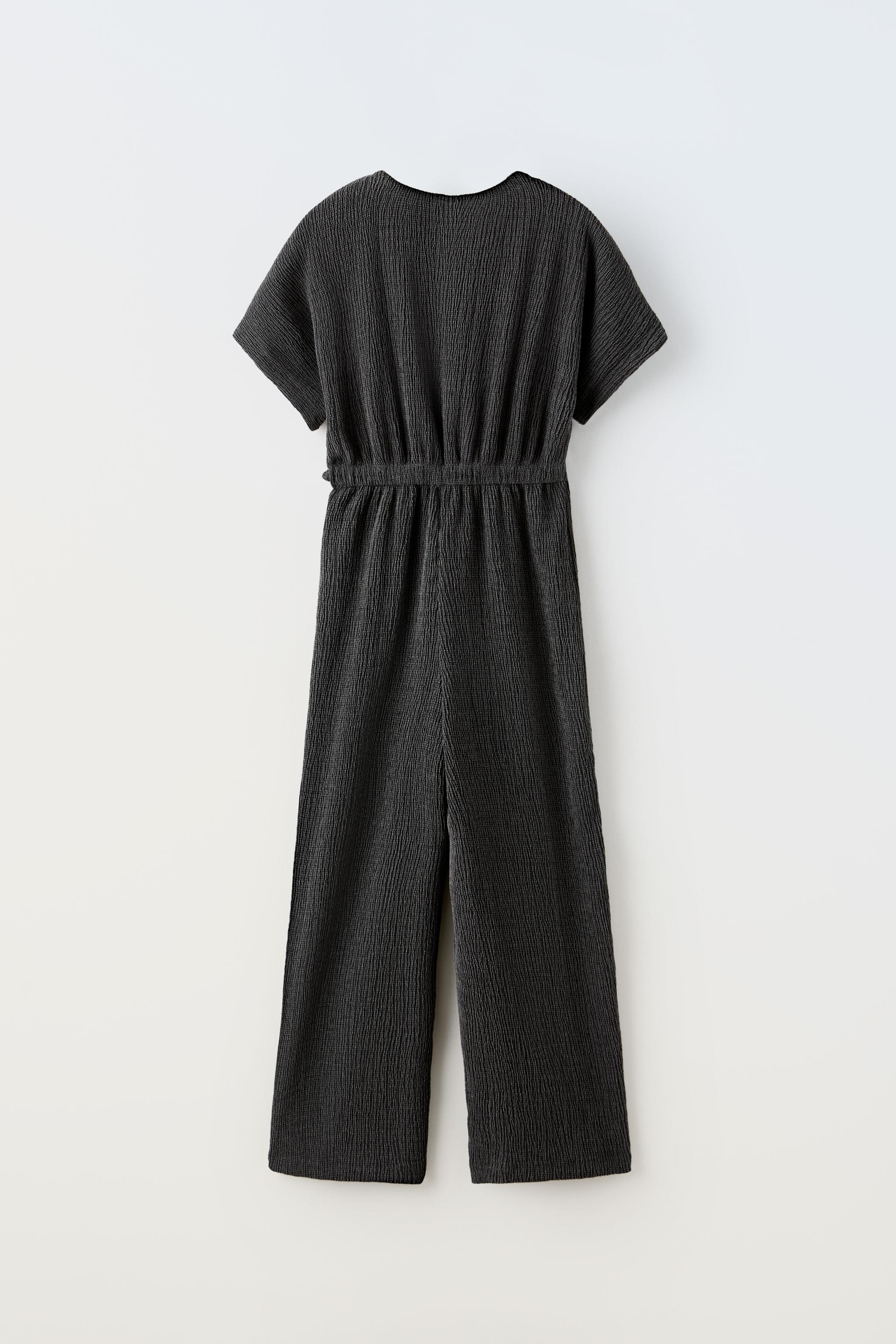 LONG TEXTURED JUMPSUIT - Red | ZARA Canada