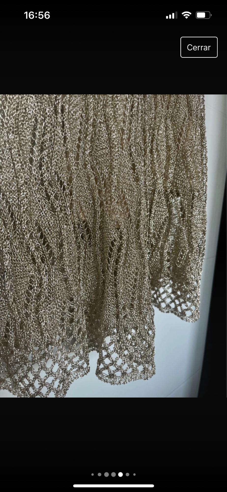 METALLIC THREAD KNIT DRESS - Image 7