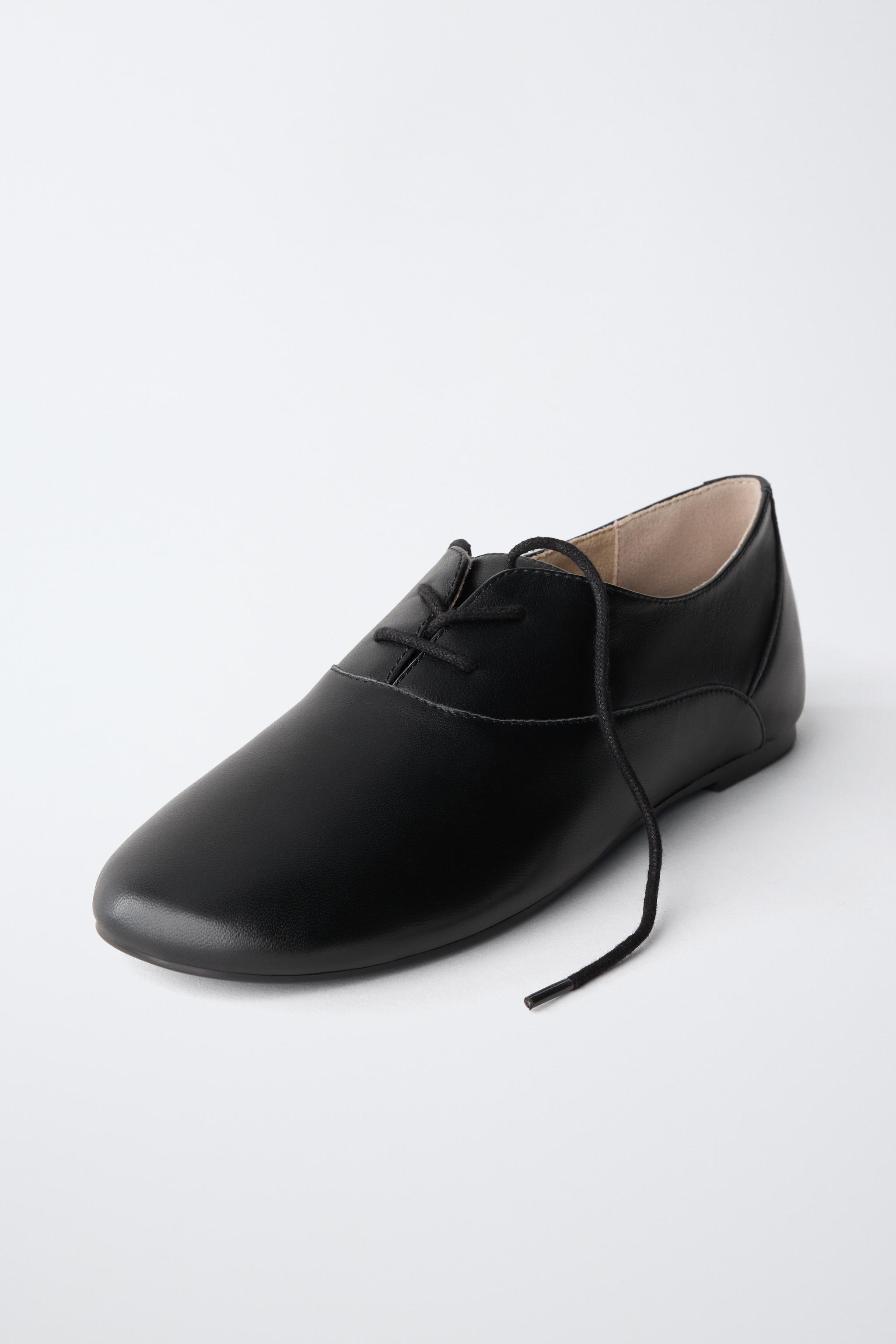 LEATHER BLUCHER SHOES WITH THIN SOLE