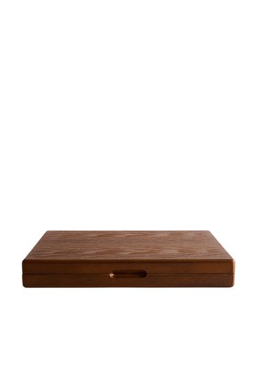 WOODEN BACKGAMMON SET - Brown by Zara