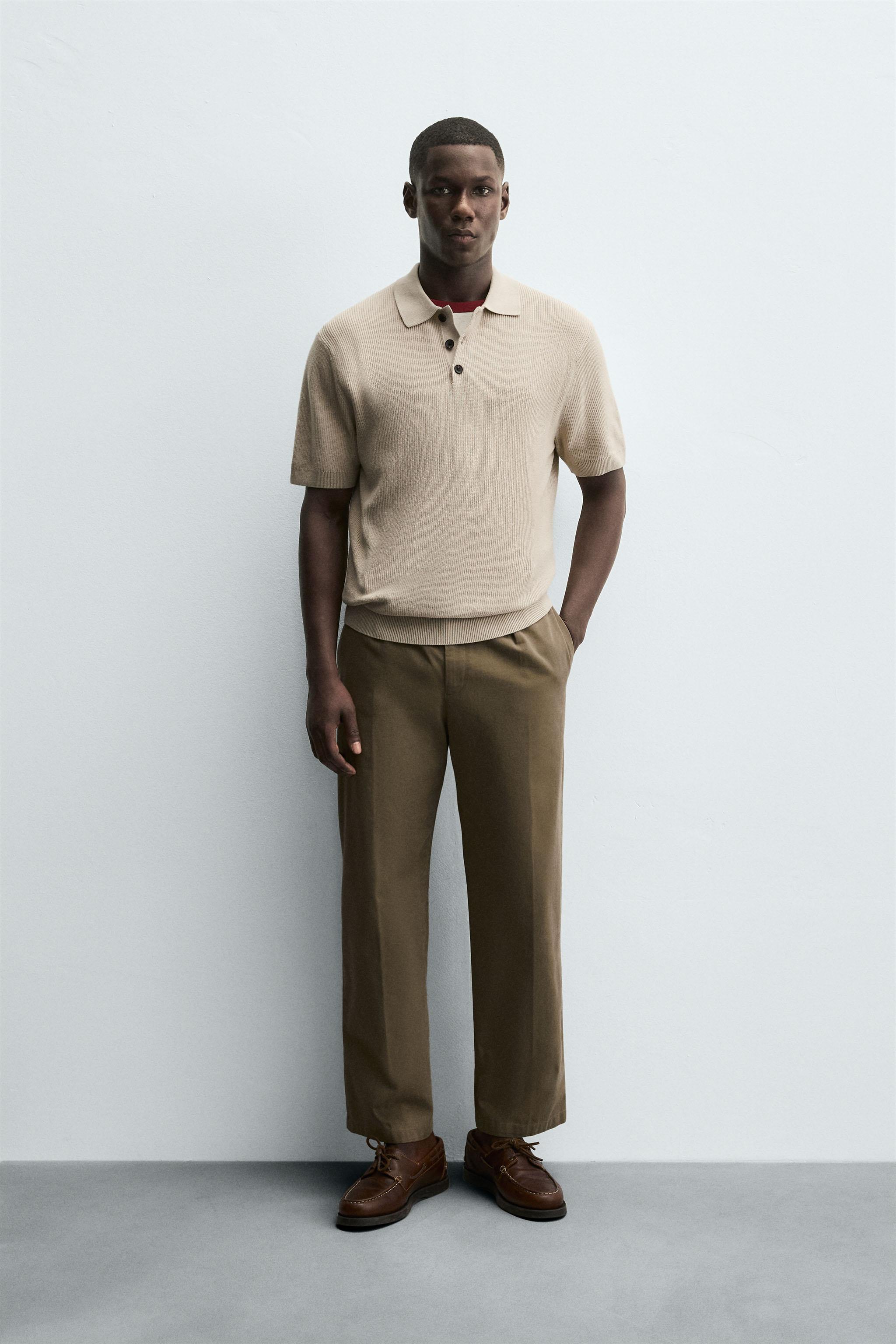 ずとまよ　Knit Polo Shirts (Ivory) L Knit Polo Shirts (Ivory) - ZUTOMAYO MART