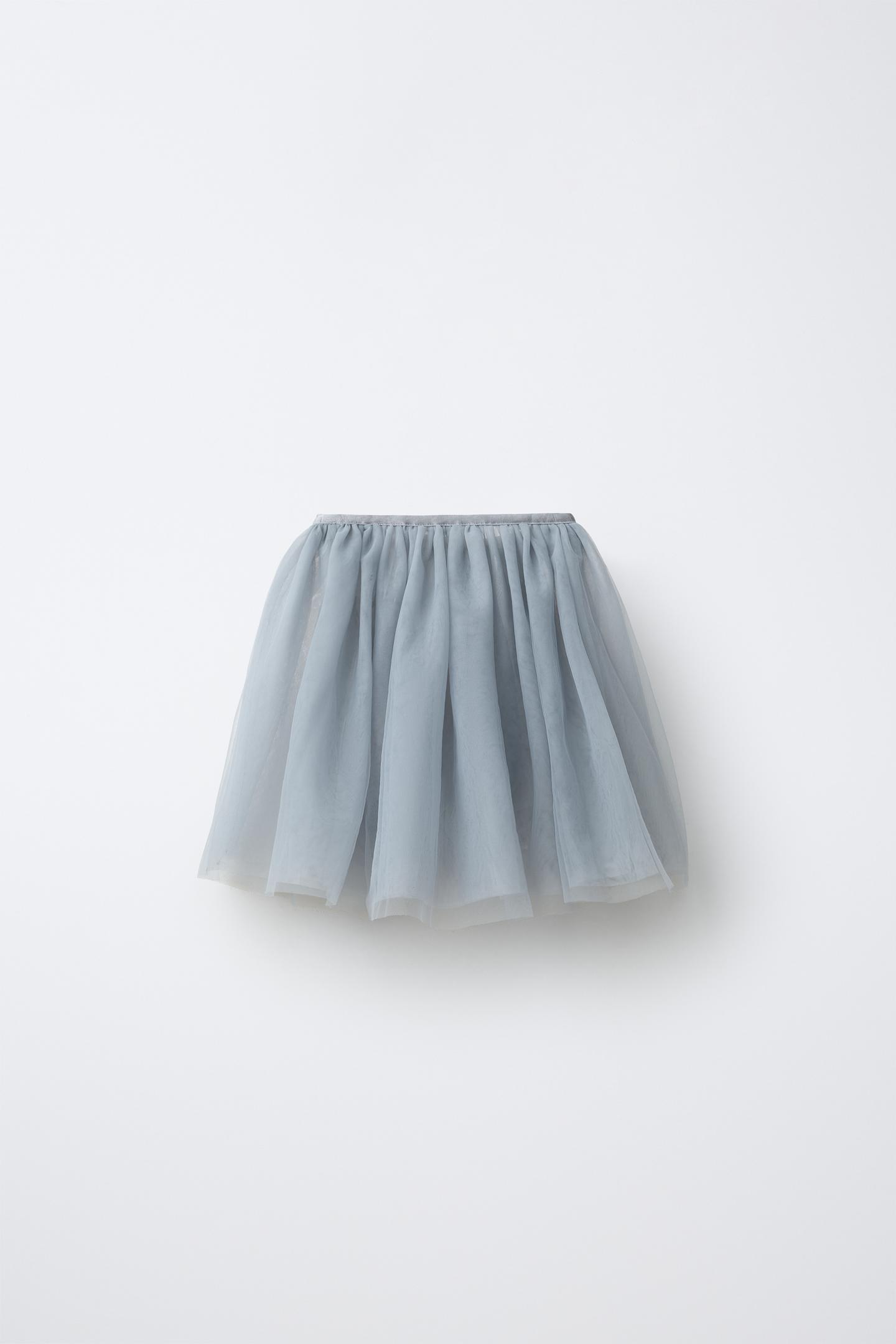 Детская юбка Zara Ballet Tulle, цвет: Серый — фото 2