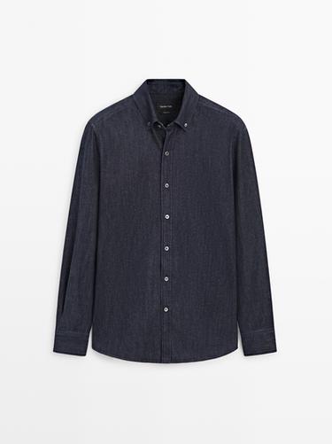 Zara Regular fit denim shirt - Blue