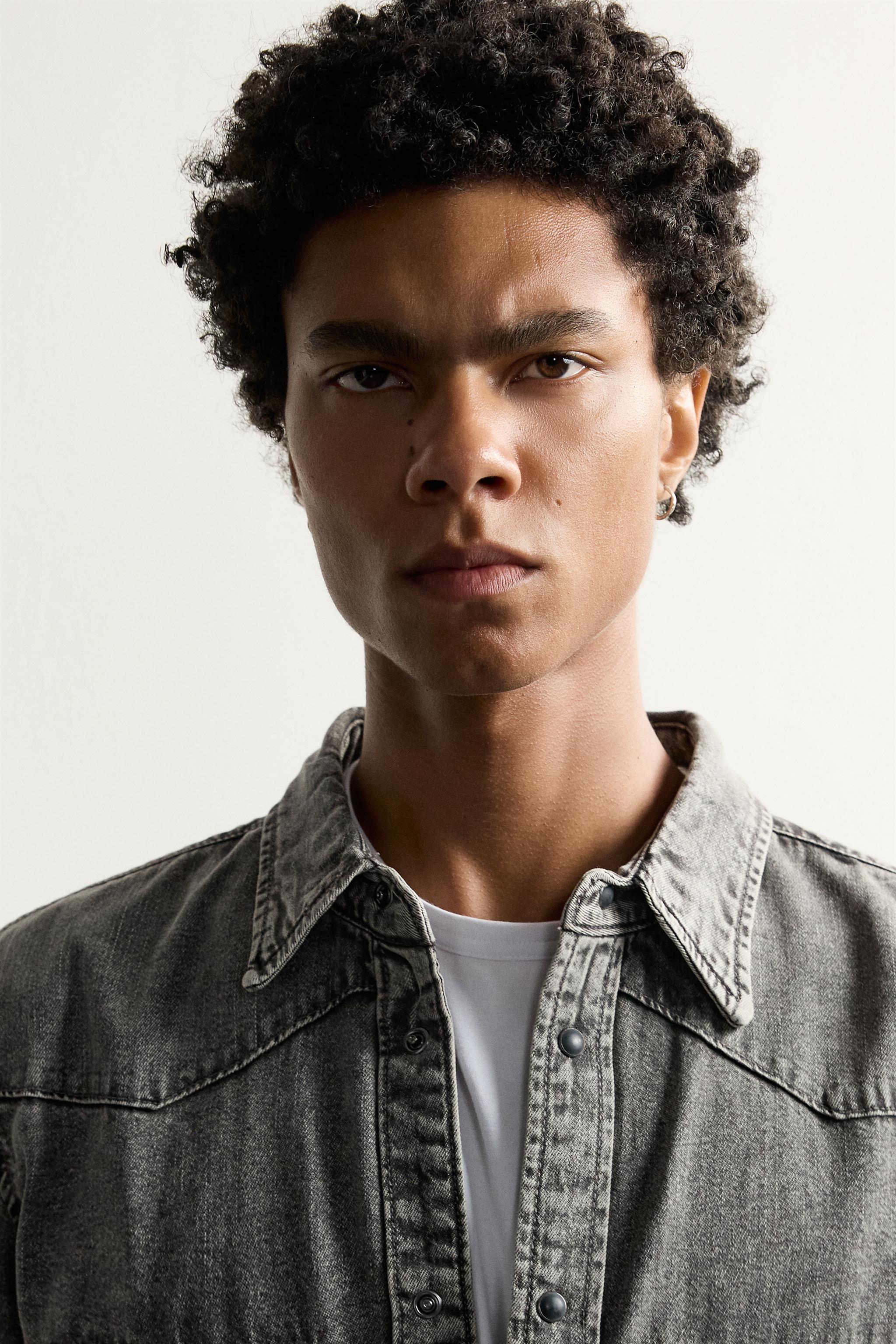 REGULAR FIT DENIM WESTERN SHIRT
