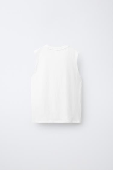 SLEEVELESS TOP — White 2